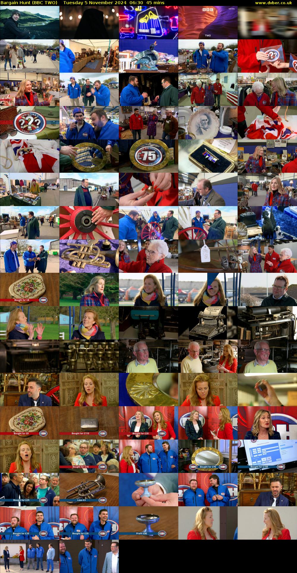 Bargain Hunt (BBC TWO) Tuesday 5 November 2024 06:30 - 07:15