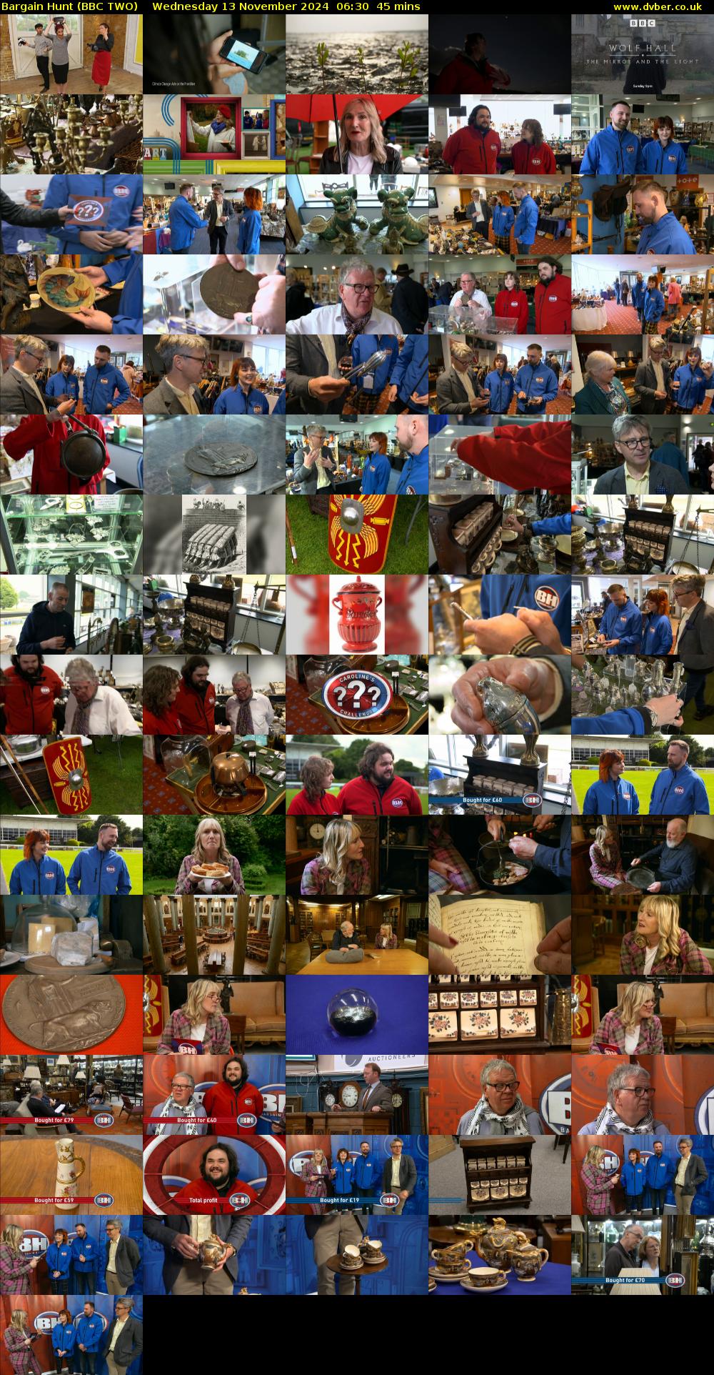 Bargain Hunt (BBC TWO) Wednesday 13 November 2024 06:30 - 07:15