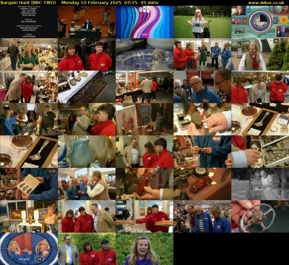 Bargain Hunt (BBC TWO) Monday 10 February 2025 07:15 - 08:00