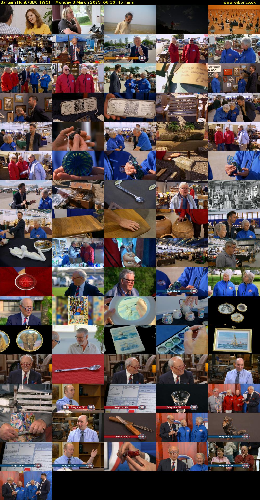 Bargain Hunt (BBC TWO) Monday 3 March 2025 06:30 - 07:15