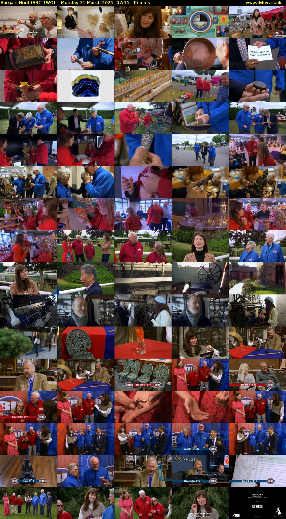 Bargain Hunt (BBC TWO) Monday 31 March 2025 07:15 - 08:00