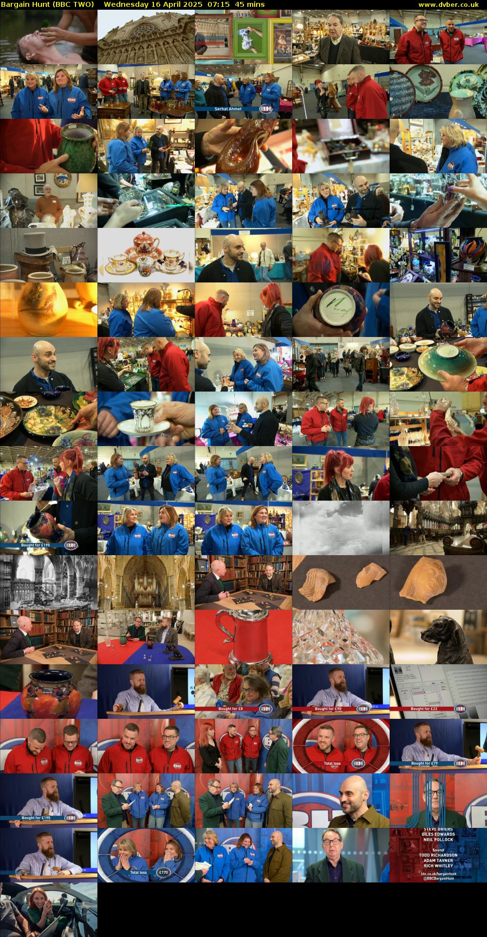 Bargain Hunt (BBC TWO) Wednesday 16 April 2025 07:15 - 08:00