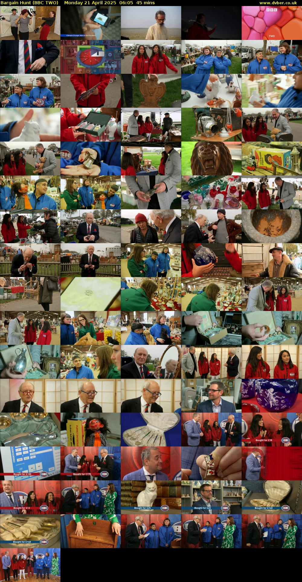 Bargain Hunt (BBC TWO) Monday 21 April 2025 06:05 - 06:50