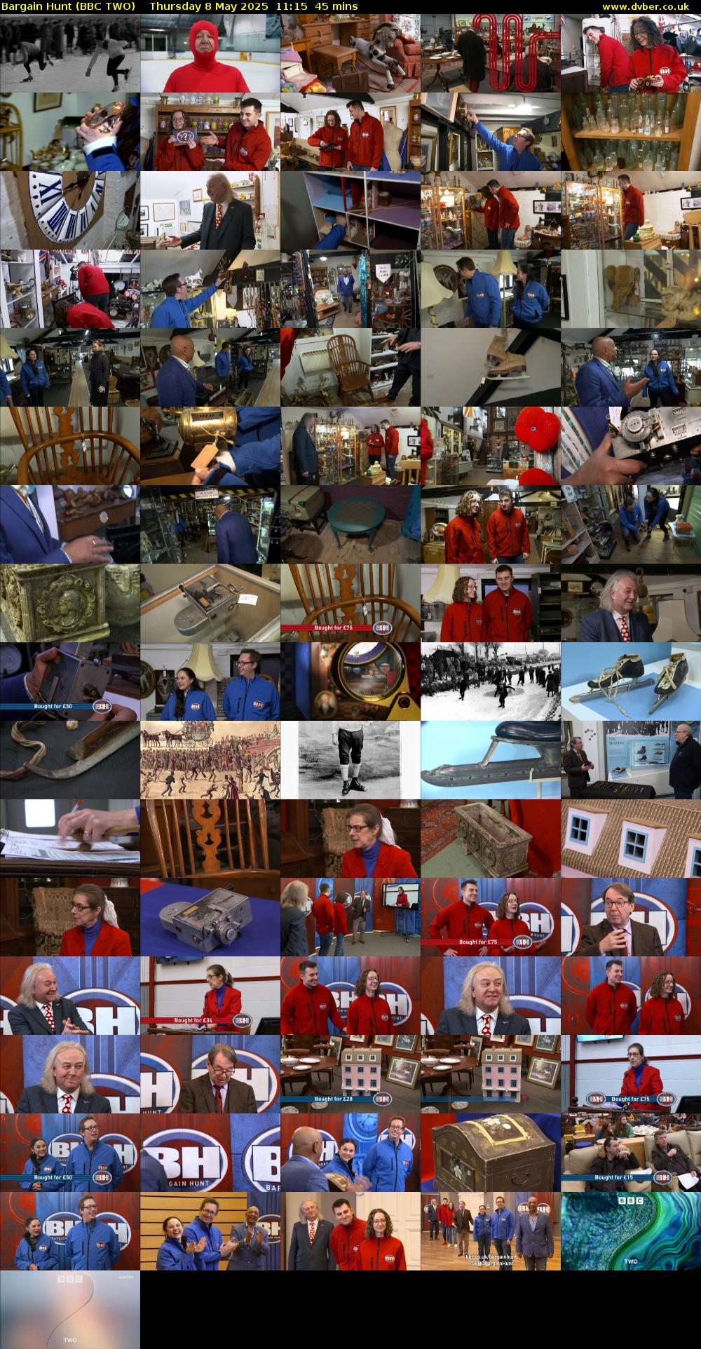 Bargain Hunt (BBC TWO) Thursday 8 May 2025 11:15 - 12:00