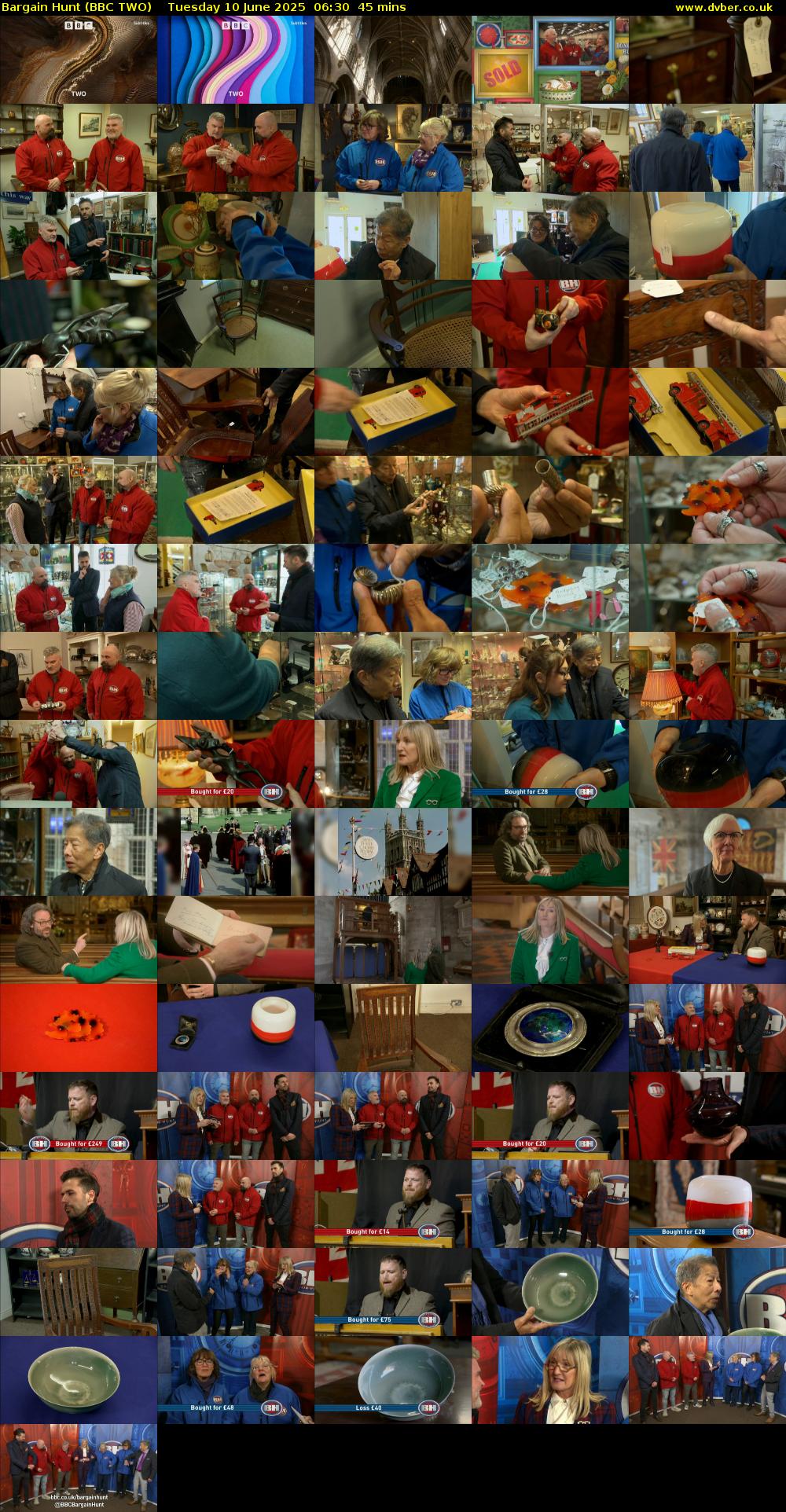 Bargain Hunt (BBC TWO) Tuesday 10 June 2025 06:30 - 07:15