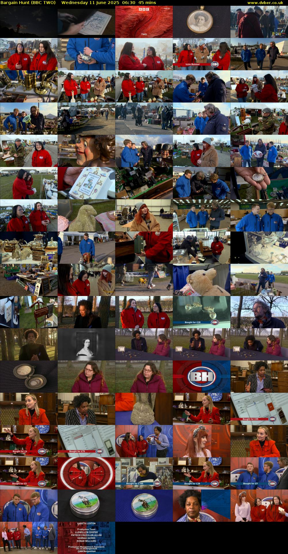 Bargain Hunt (BBC TWO) Wednesday 11 June 2025 06:30 - 07:15