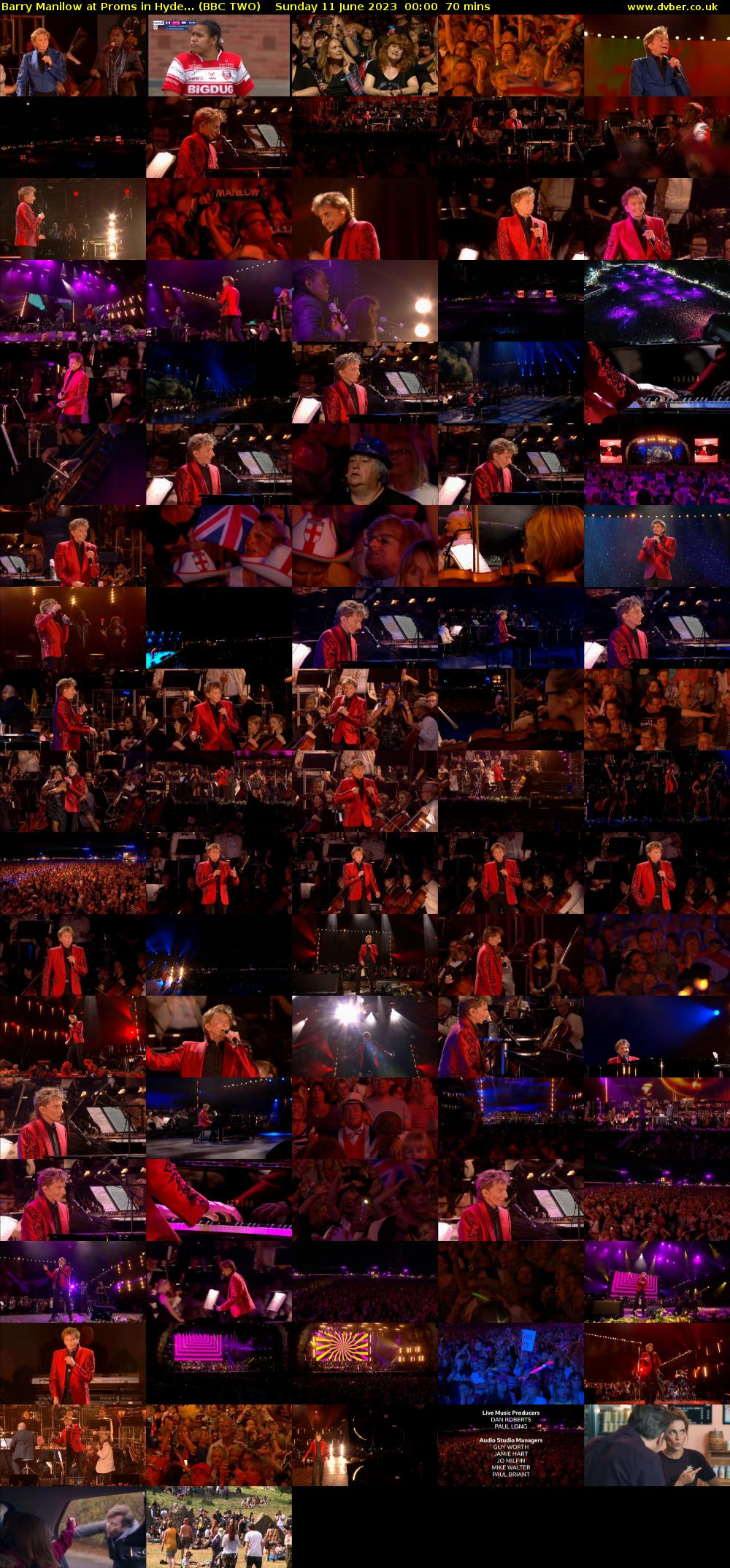 Barry Manilow at Proms in Hyde... (BBC TWO) Sunday 11 June 2023 00:00 - 01:10