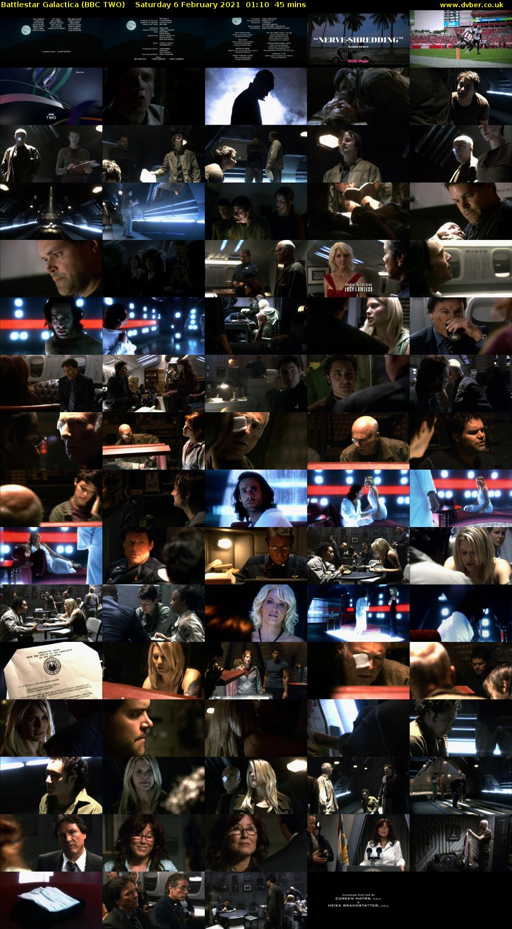 Battlestar Galactica (BBC TWO) Saturday 6 February 2021 01:10 - 01:55