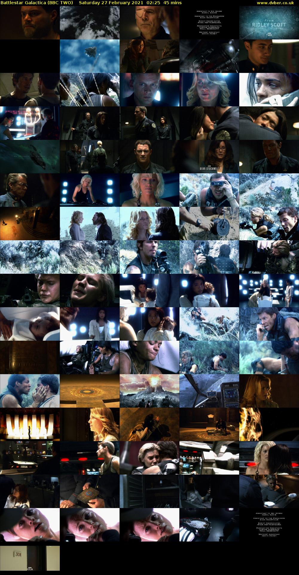 Battlestar Galactica (BBC TWO) Saturday 27 February 2021 02:25 - 03:10