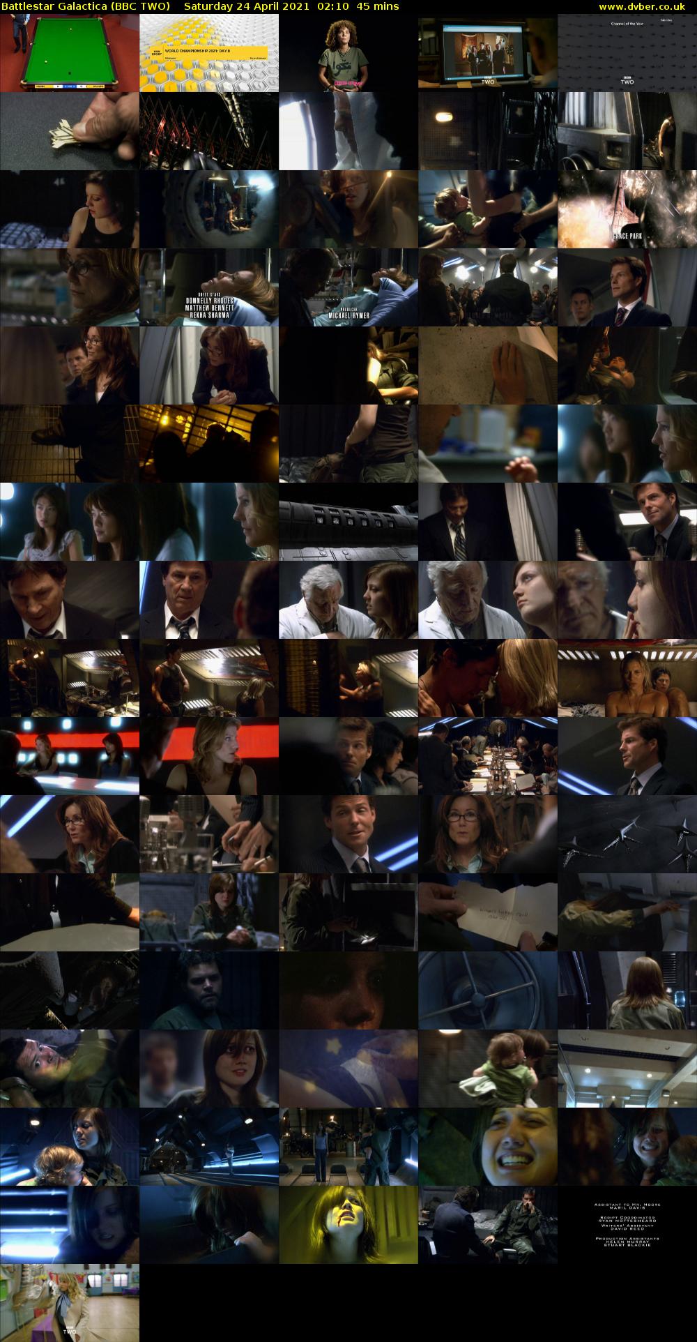 Battlestar Galactica (BBC TWO) Saturday 24 April 2021 02:10 - 02:55
