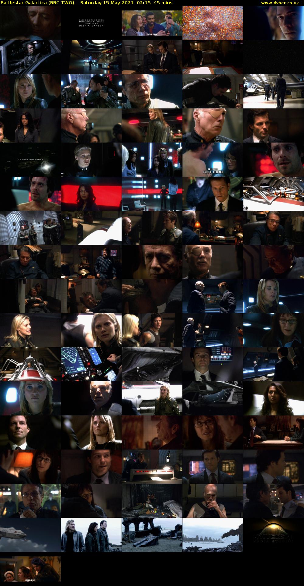Battlestar Galactica (BBC TWO) Saturday 15 May 2021 02:15 - 03:00