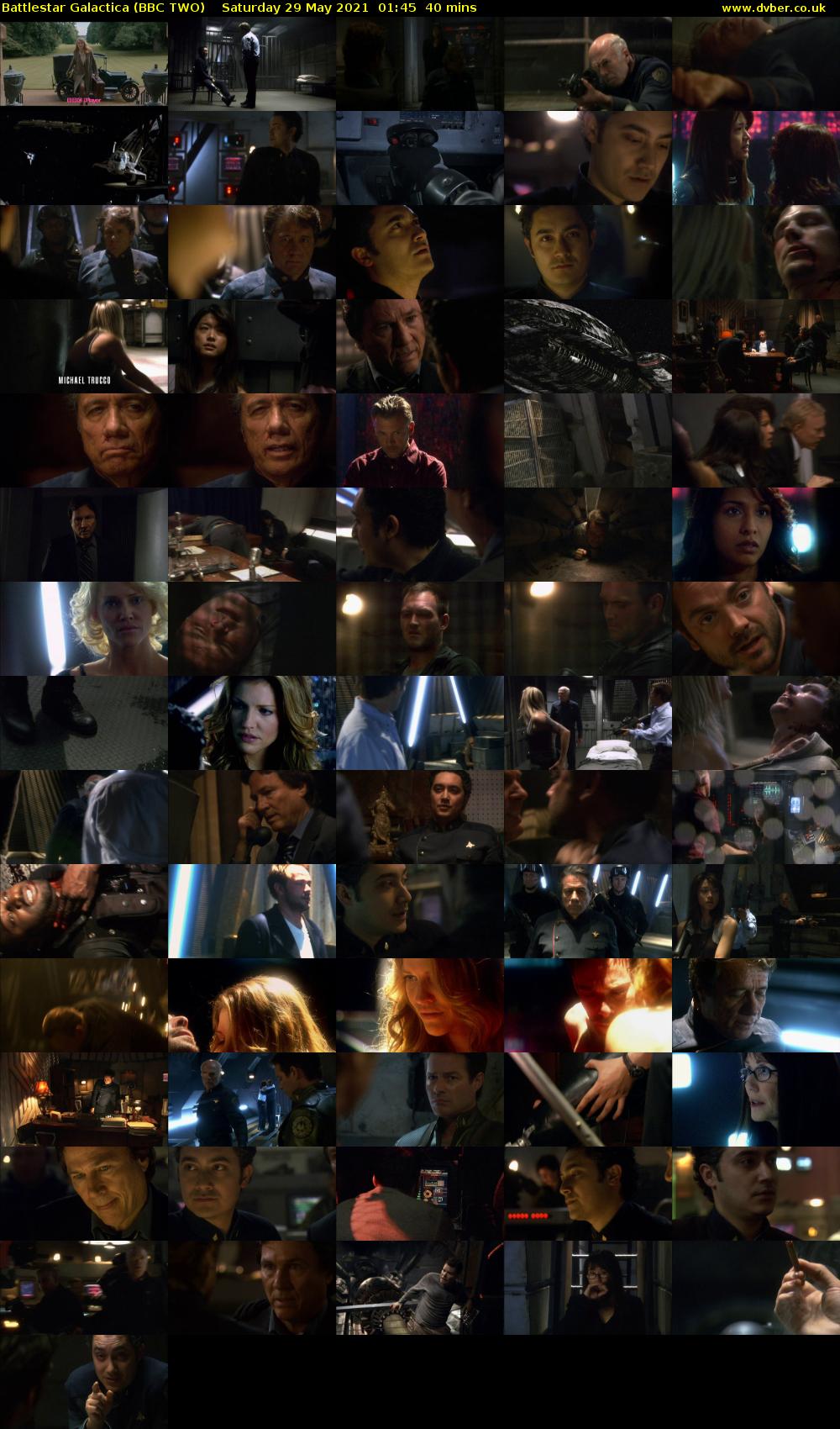 Battlestar Galactica (BBC TWO) Saturday 29 May 2021 01:45 - 02:25