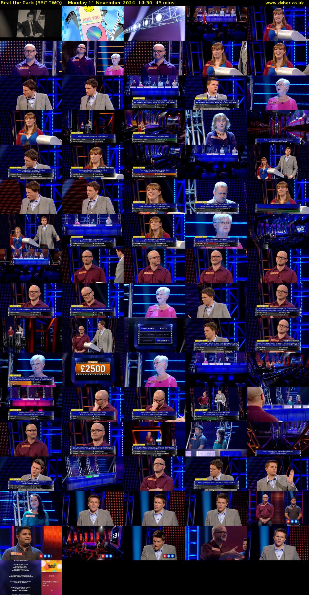 Beat the Pack (BBC TWO) Monday 11 November 2024 14:30 - 15:15