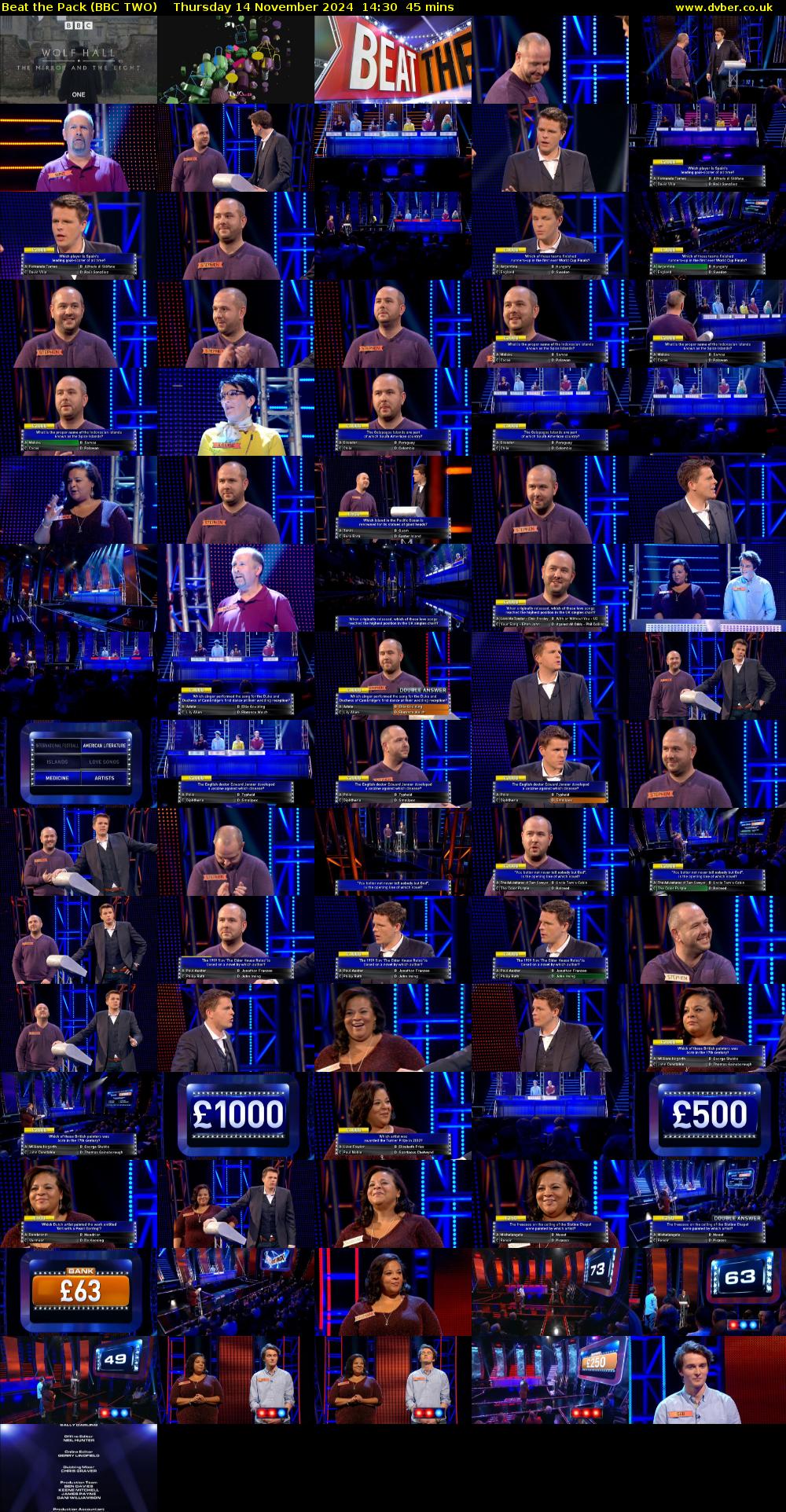 Beat the Pack (BBC TWO) Thursday 14 November 2024 14:30 - 15:15