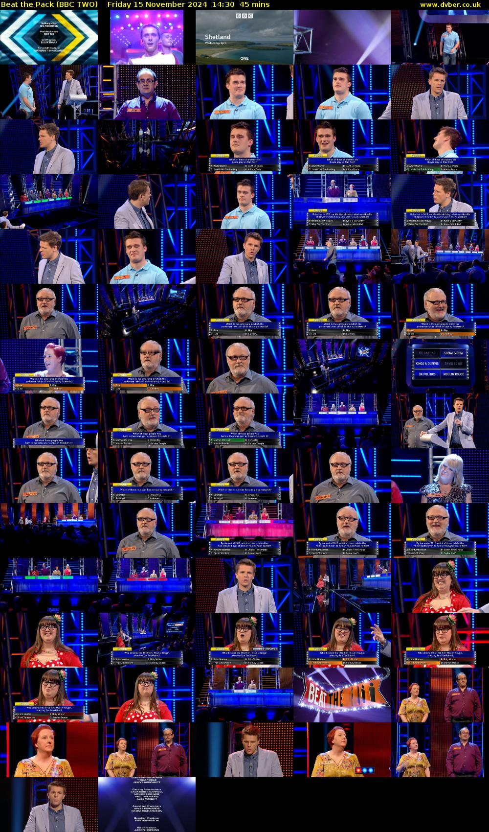 Beat the Pack (BBC TWO) Friday 15 November 2024 14:30 - 15:15