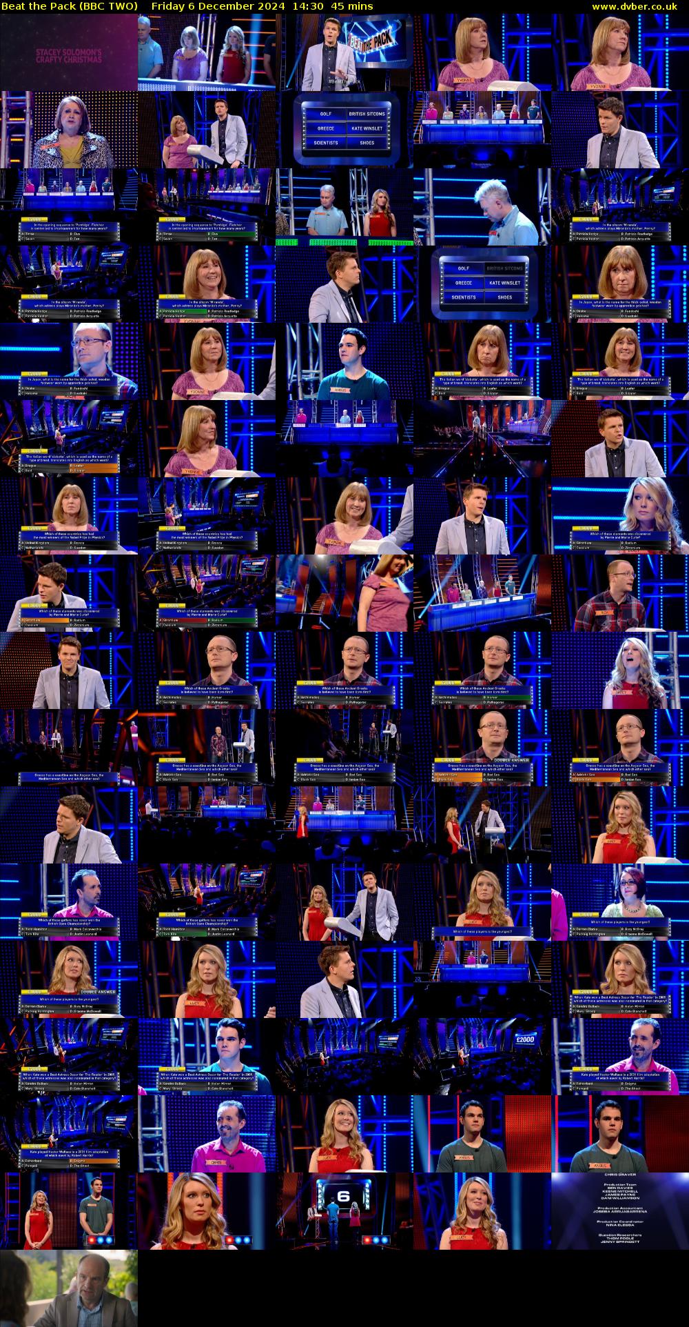 Beat the Pack (BBC TWO) Friday 6 December 2024 14:30 - 15:15