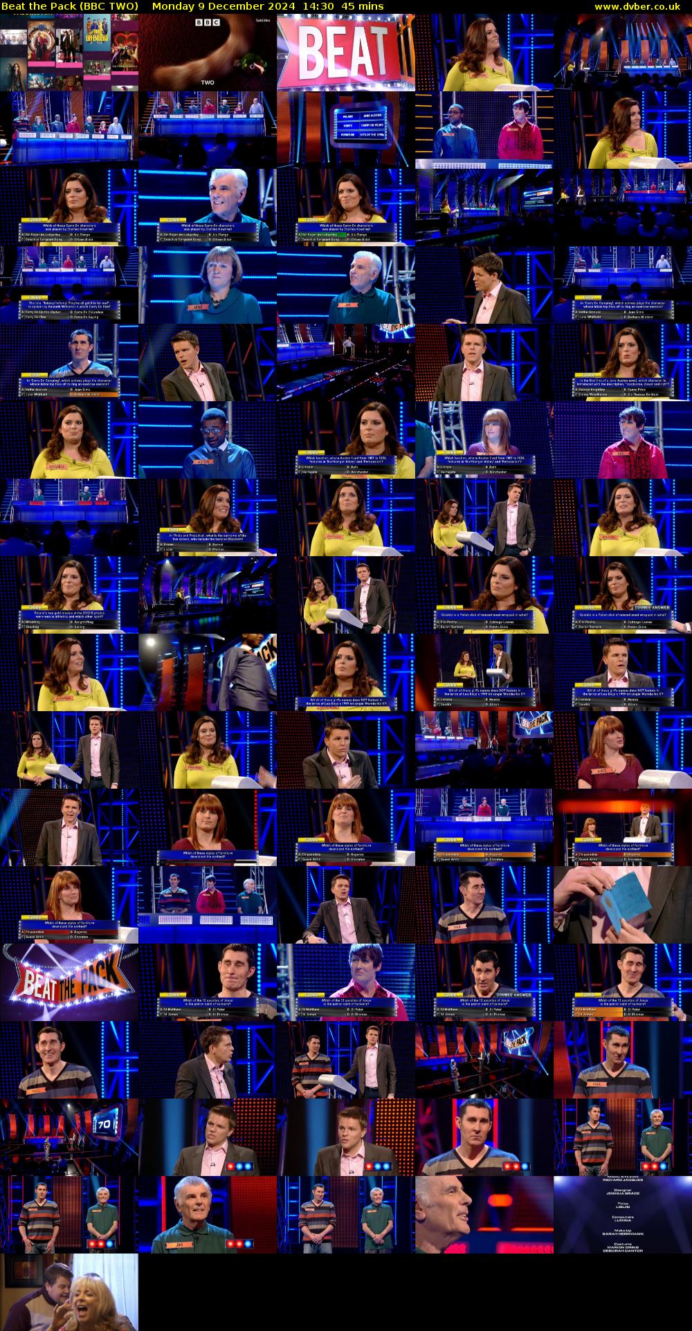 Beat the Pack (BBC TWO) Monday 9 December 2024 14:30 - 15:15