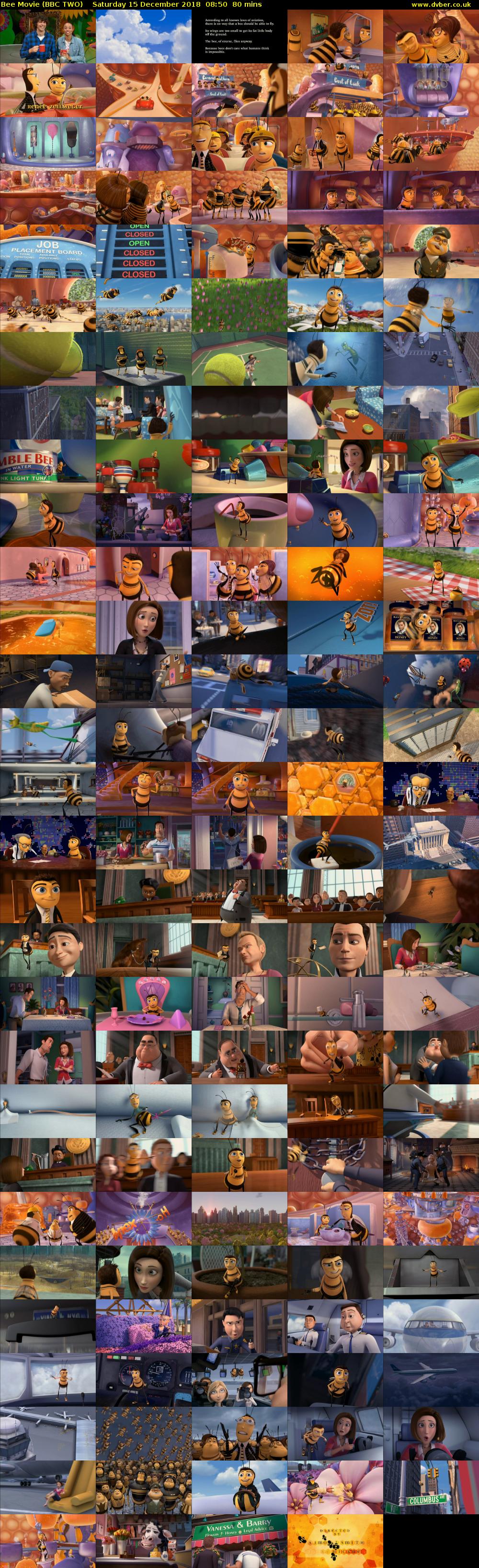 Bee Movie (BBC TWO) Saturday 15 December 2018 08:50 - 10:10