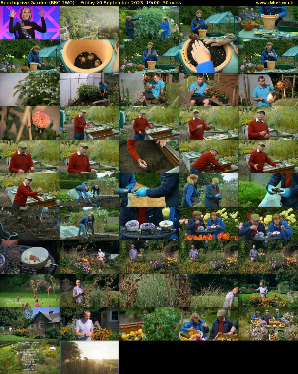 Beechgrove Garden (BBC TWO) Friday 29 September 2023 19:00 - 19:30