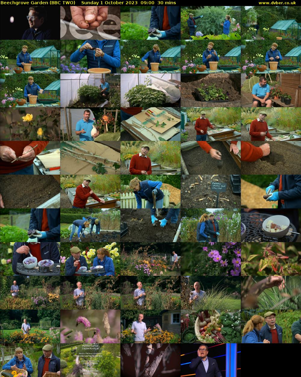 Beechgrove Garden (BBC TWO) Sunday 1 October 2023 09:00 - 09:30