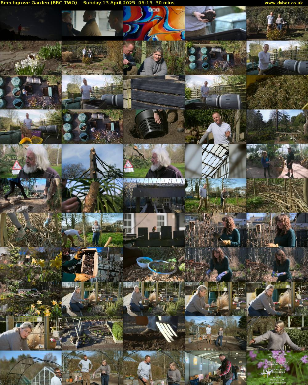 Beechgrove Garden (BBC TWO) Sunday 13 April 2025 06:15 - 06:45