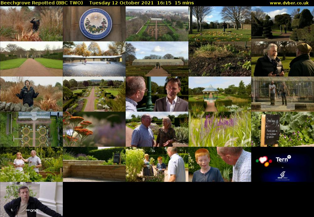 Beechgrove Repotted (BBC TWO) Tuesday 12 October 2021 16:15 - 16:30
