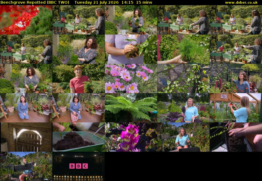 Beechgrove Repotted (BBC TWO) Tuesday 21 July 2026 14:15 - 14:30