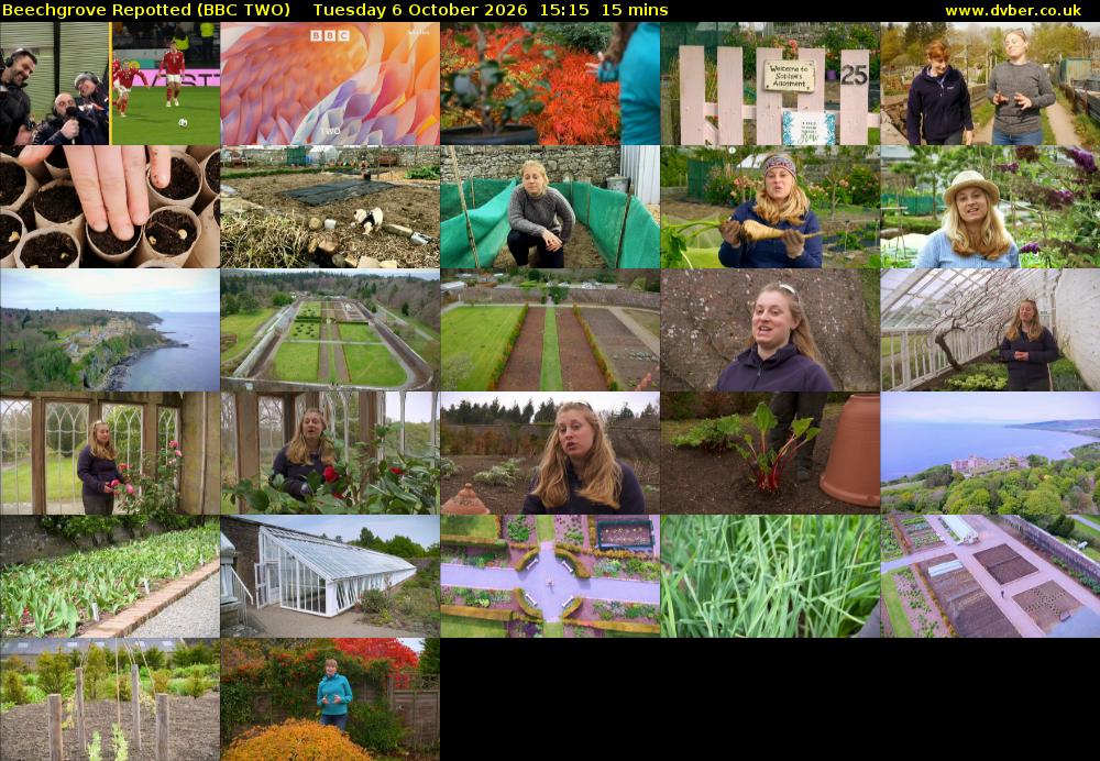 Beechgrove Repotted (BBC TWO) Tuesday 6 October 2026 15:15 - 15:30