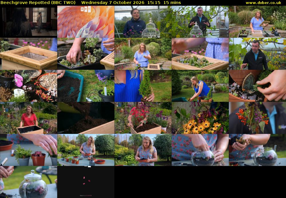 Beechgrove Repotted (BBC TWO) Wednesday 7 October 2026 15:15 - 15:30