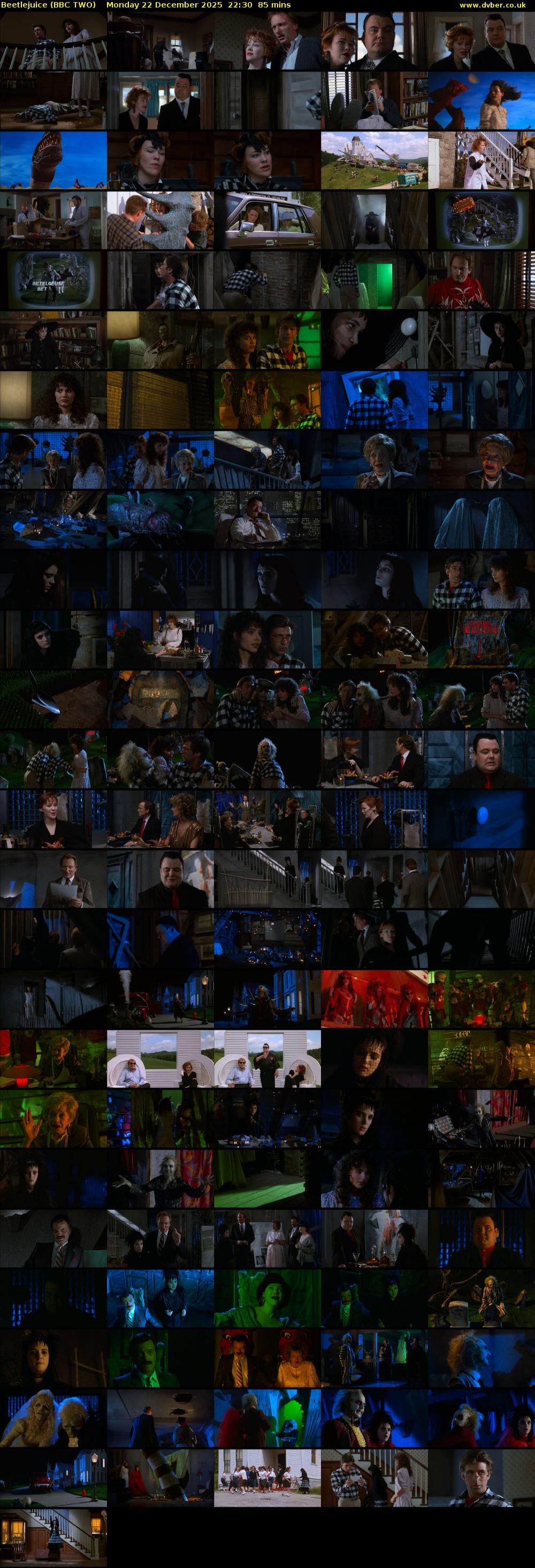 Beetlejuice (BBC TWO) Monday 22 December 2025 22:30 - 23:55