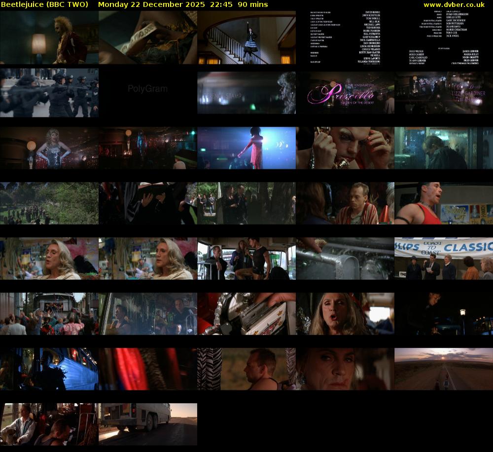 Beetlejuice (BBC TWO) Monday 22 December 2025 22:45 - 00:15