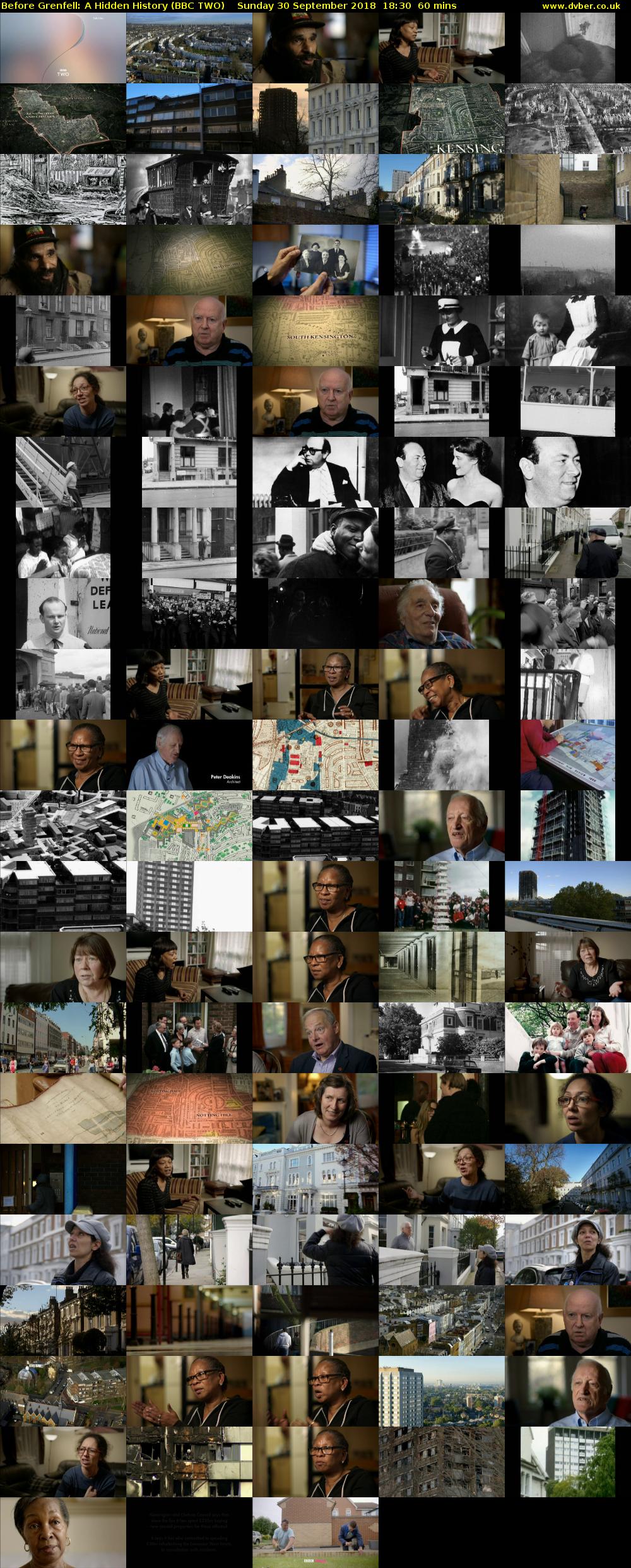 Before Grenfell: A Hidden History (BBC TWO) Sunday 30 September 2018 18:30 - 19:30