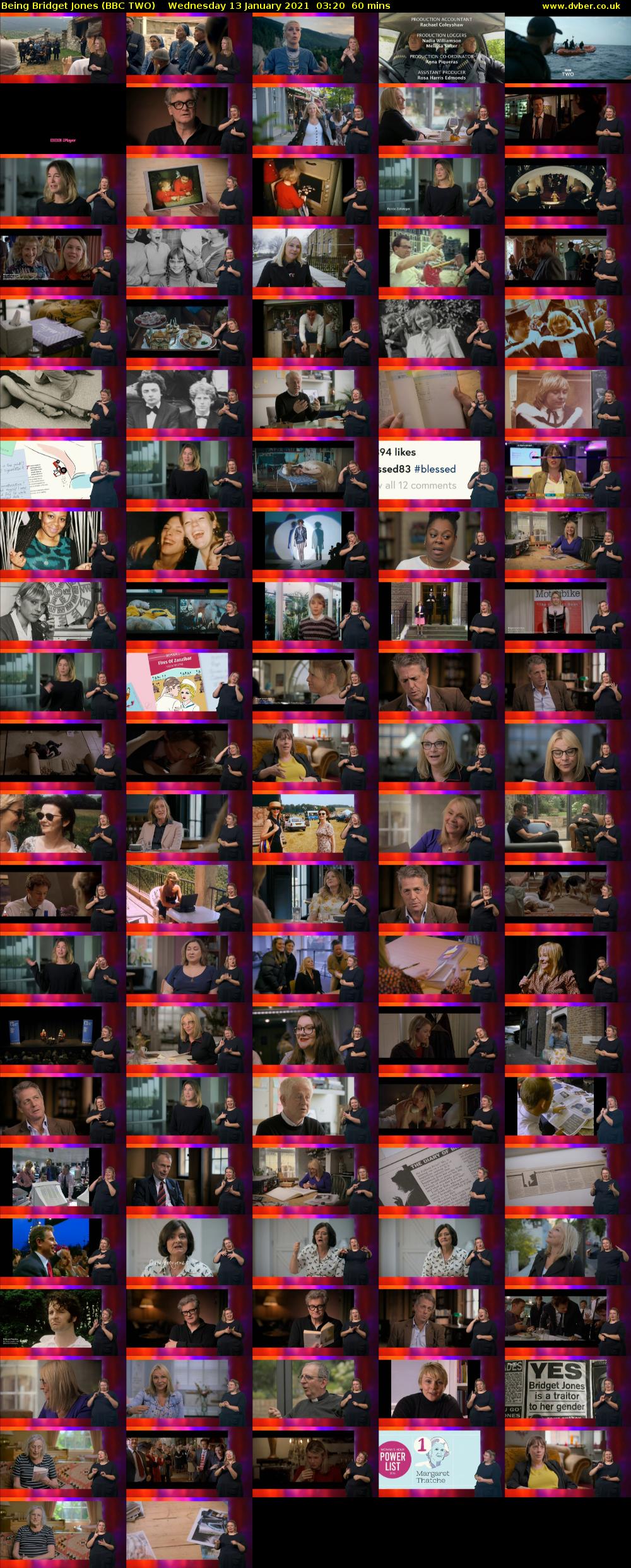 Being Bridget Jones (BBC TWO) Wednesday 13 January 2021 03:20 - 04:20