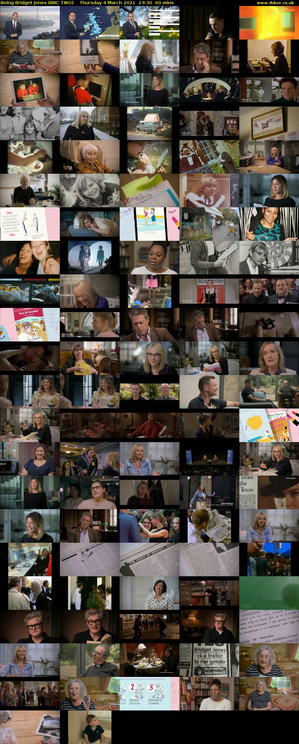 Being Bridget Jones (BBC TWO) Thursday 4 March 2021 23:30 - 00:30
