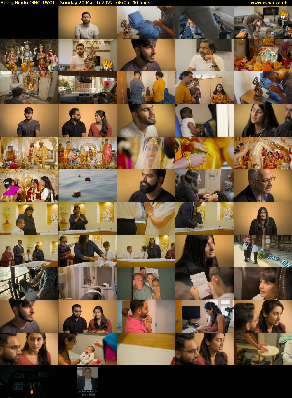 Being Hindu (BBC TWO) Sunday 20 March 2022 08:05 - 08:45