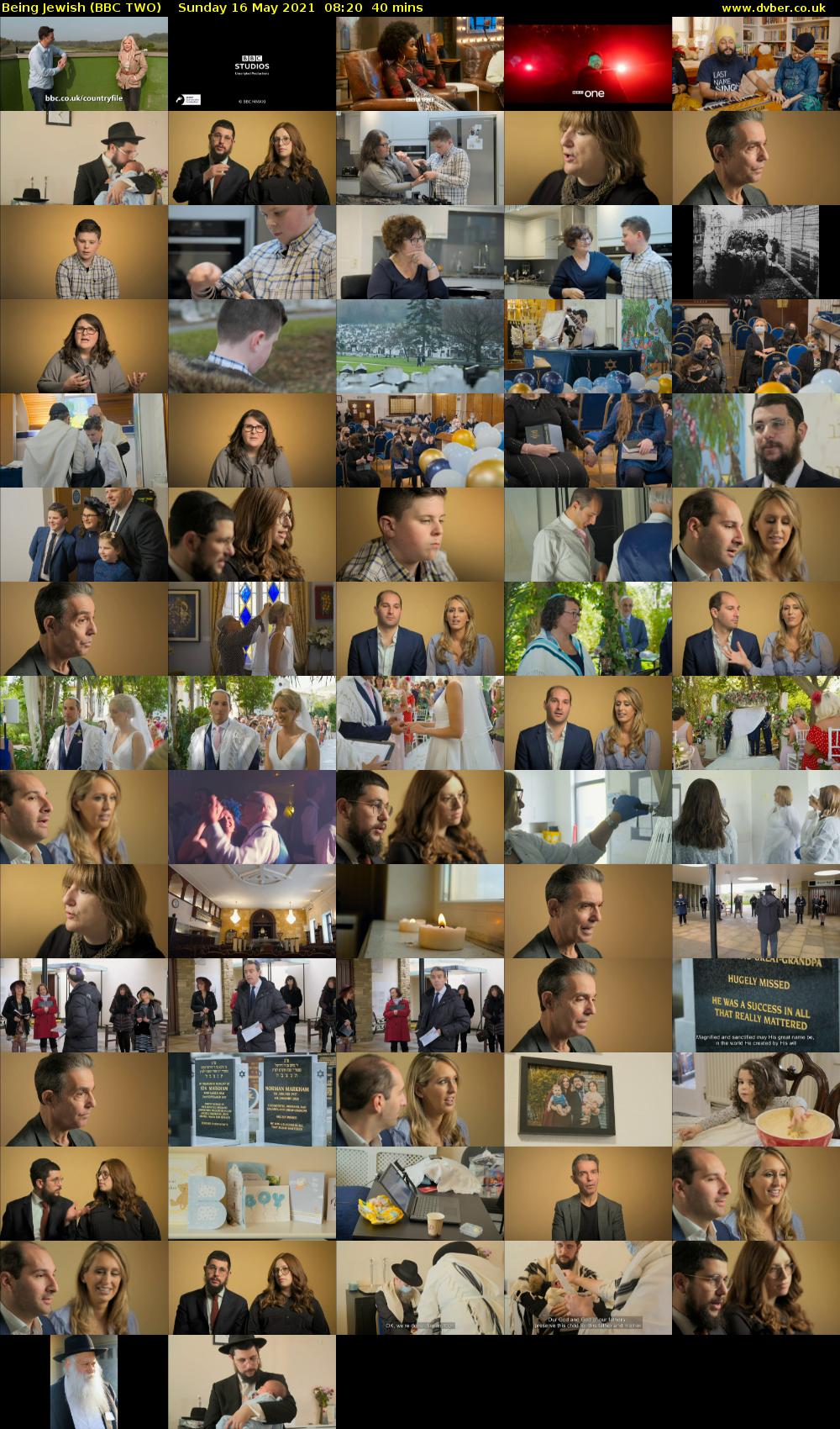 Being Jewish (BBC TWO) Sunday 16 May 2021 08:20 - 09:00