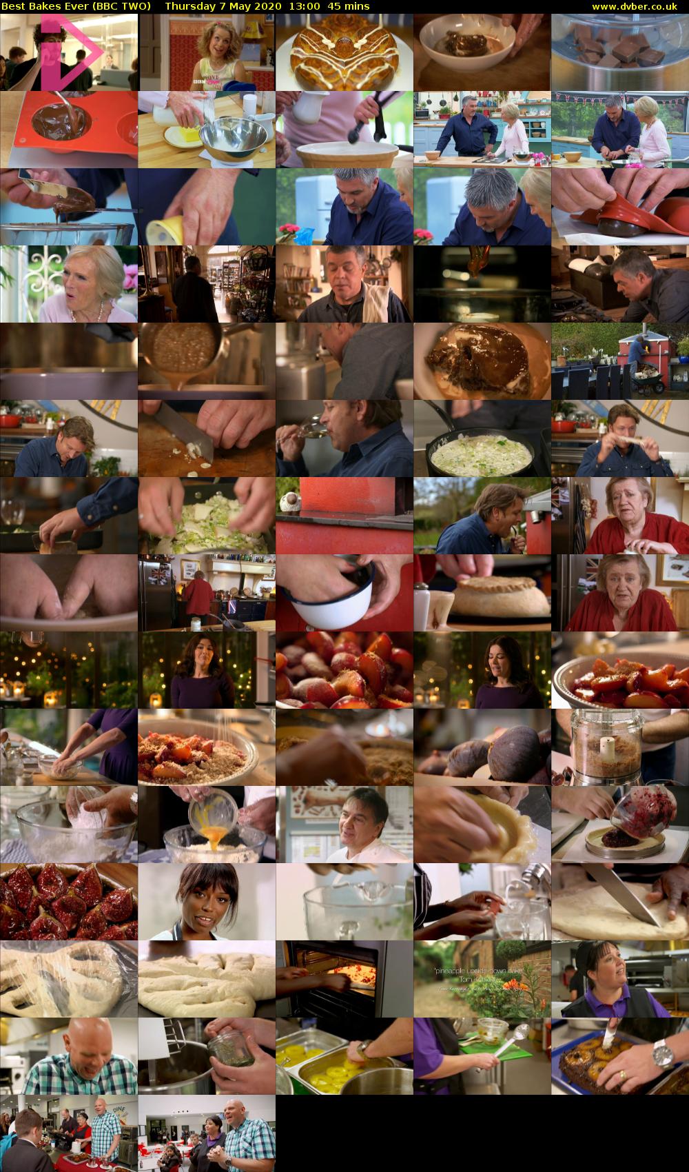 Best Bakes Ever (BBC TWO) Thursday 7 May 2020 13:00 - 13:45
