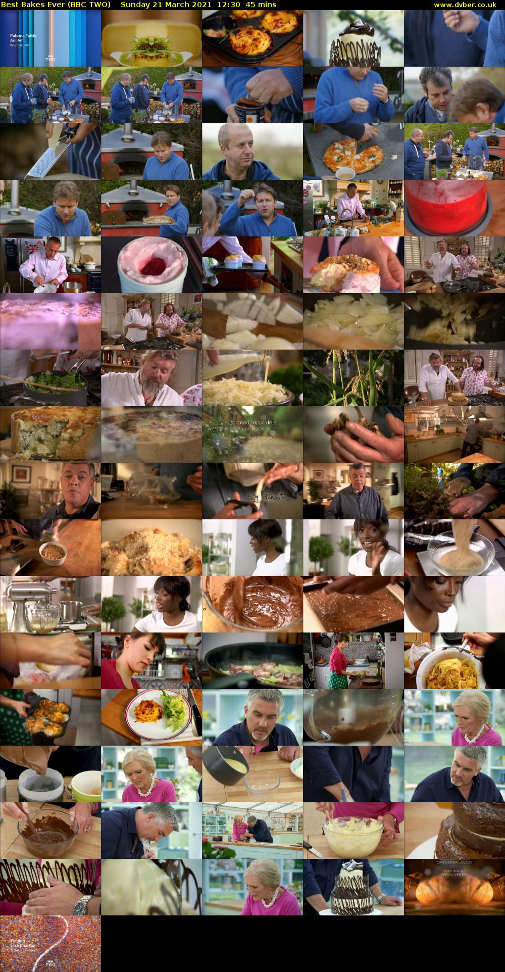Best Bakes Ever (BBC TWO) Sunday 21 March 2021 12:30 - 13:15