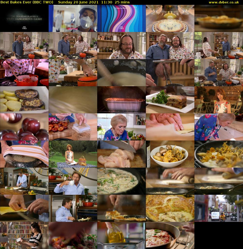 Best Bakes Ever (BBC TWO) Sunday 20 June 2021 11:30 - 11:55