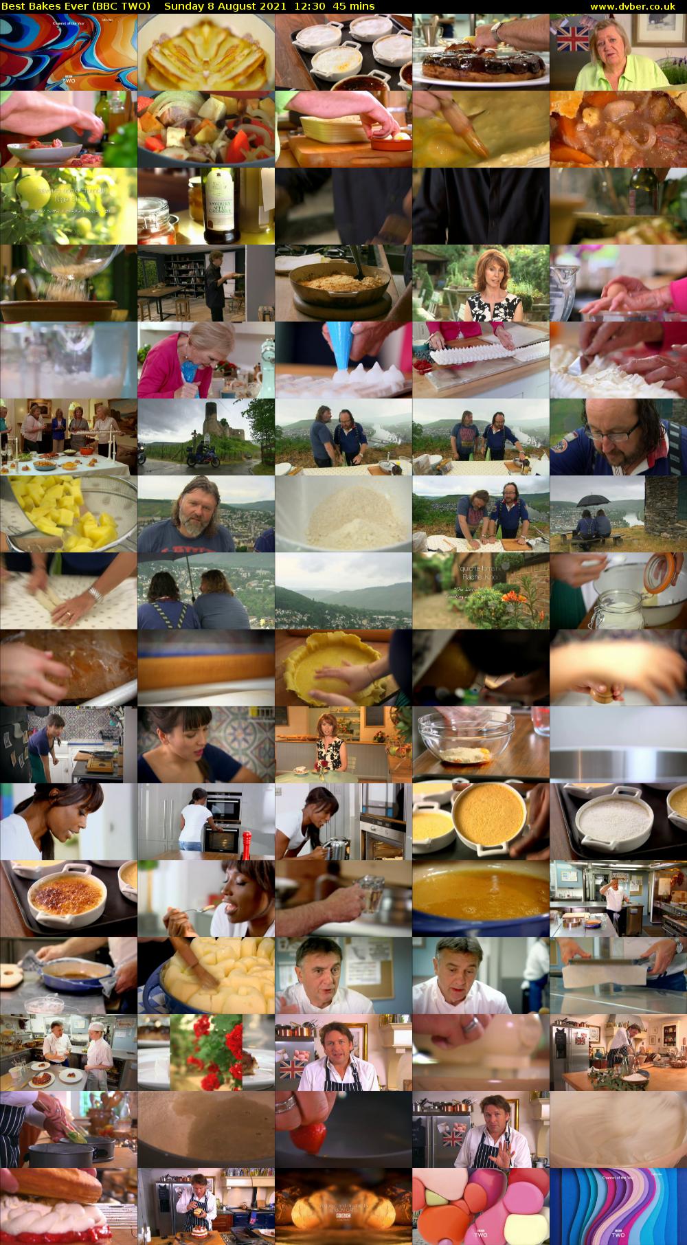 Best Bakes Ever (BBC TWO) Sunday 8 August 2021 12:30 - 13:15