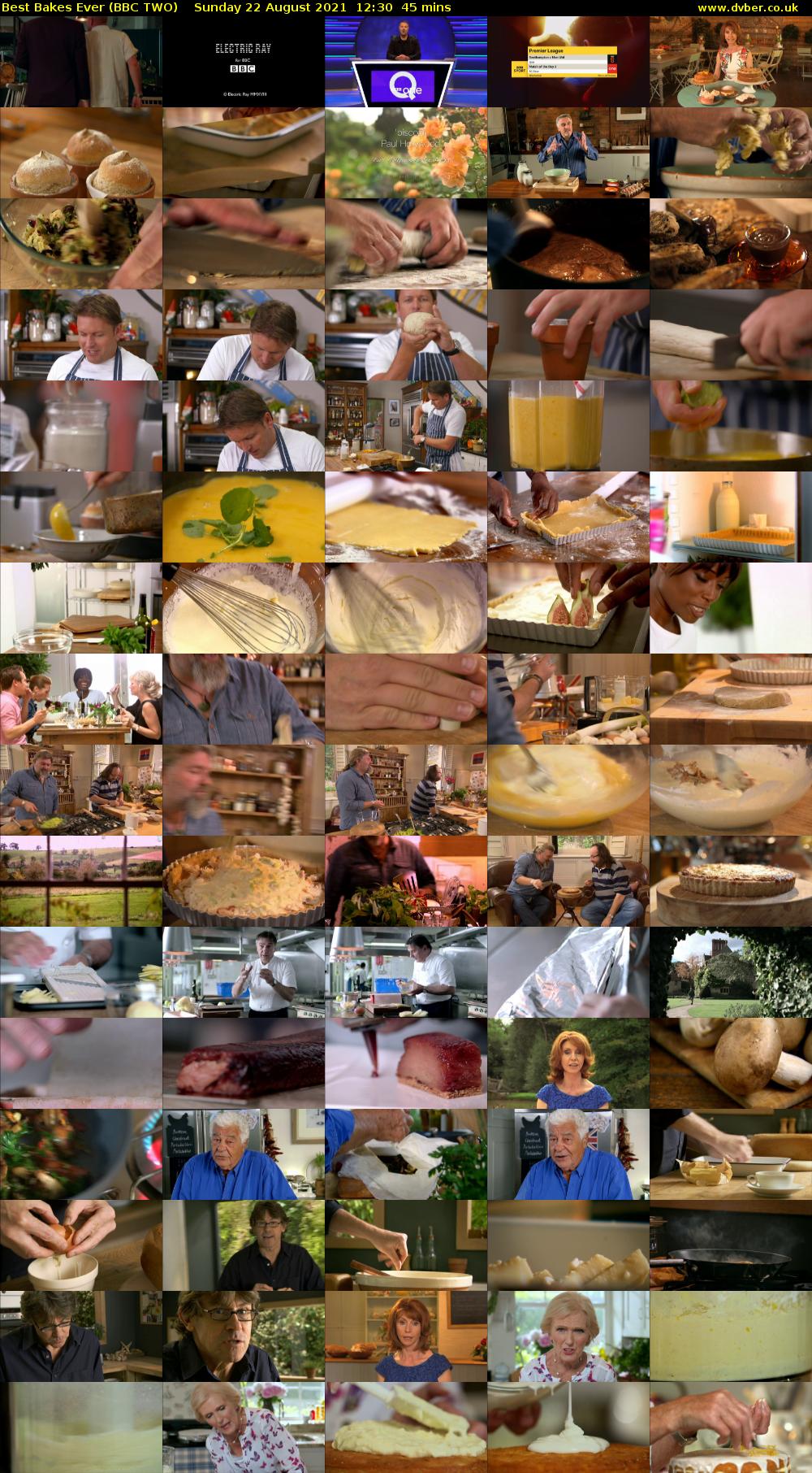Best Bakes Ever (BBC TWO) Sunday 22 August 2021 12:30 - 13:15