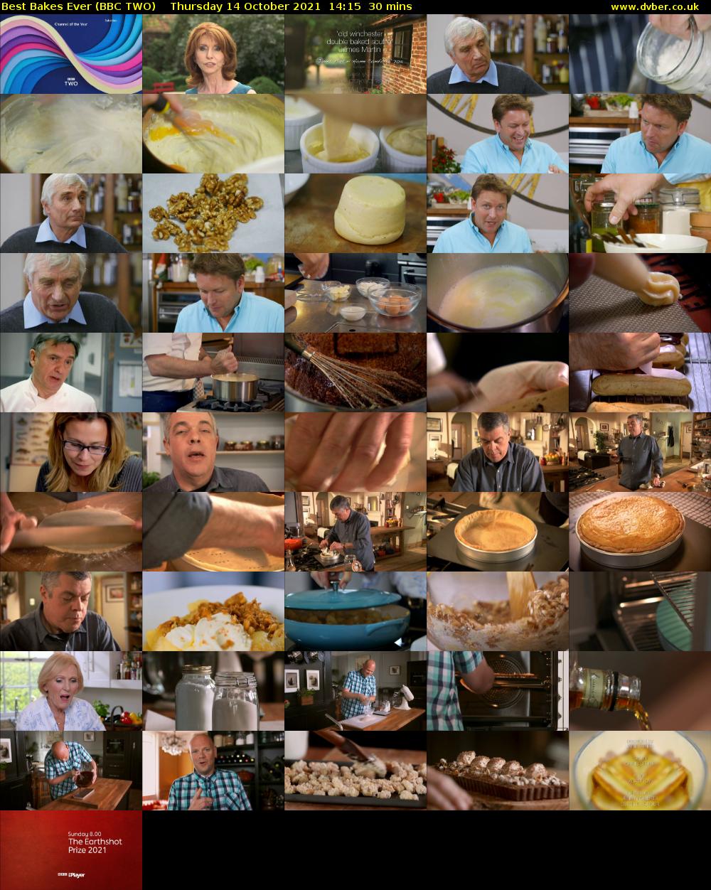 Best Bakes Ever (BBC TWO) Thursday 14 October 2021 14:15 - 14:45