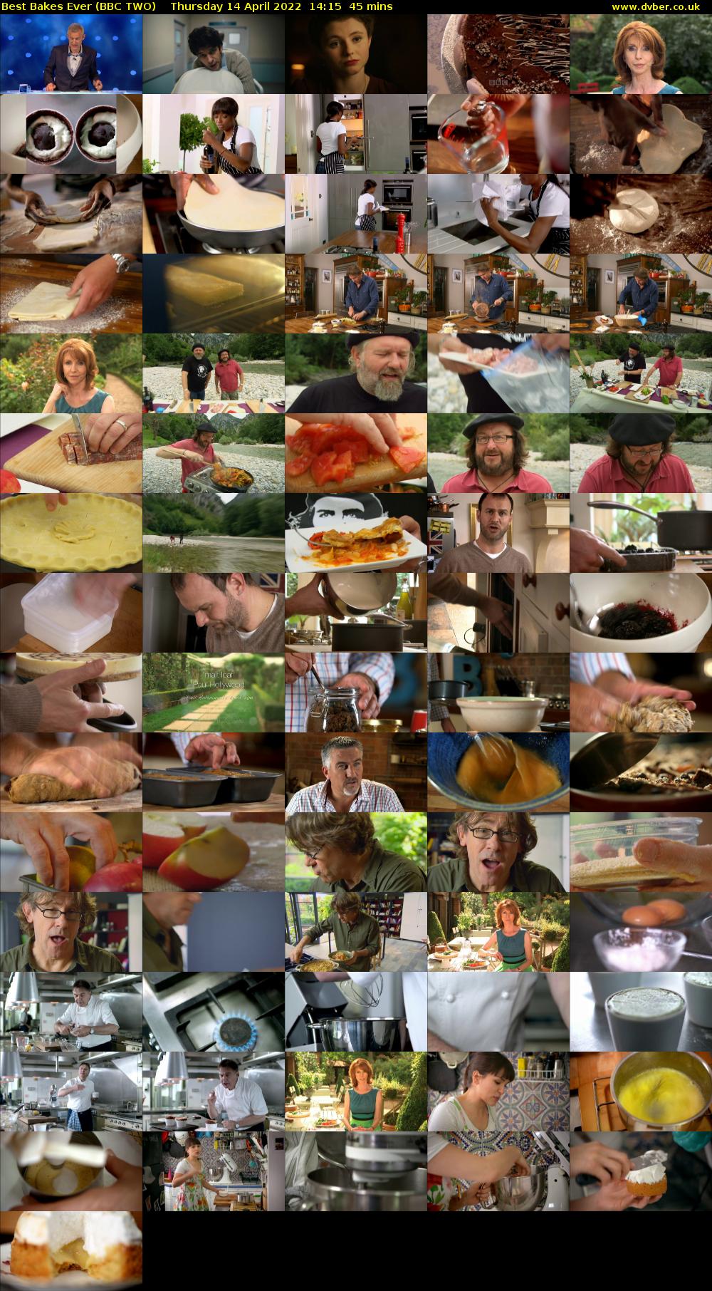 Best Bakes Ever (BBC TWO) Thursday 14 April 2022 14:15 - 15:00