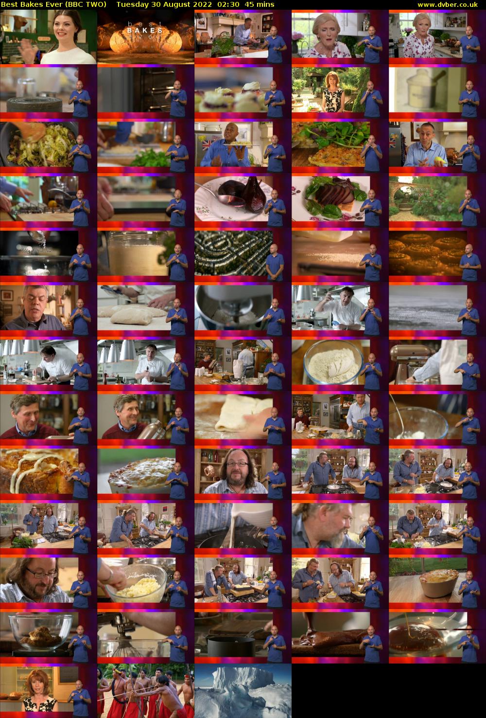 Best Bakes Ever (BBC TWO) Tuesday 30 August 2022 02:30 - 03:15
