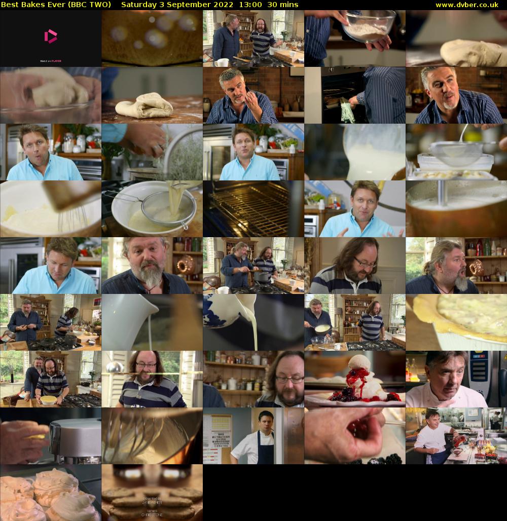 Best Bakes Ever (BBC TWO) Saturday 3 September 2022 13:00 - 13:30