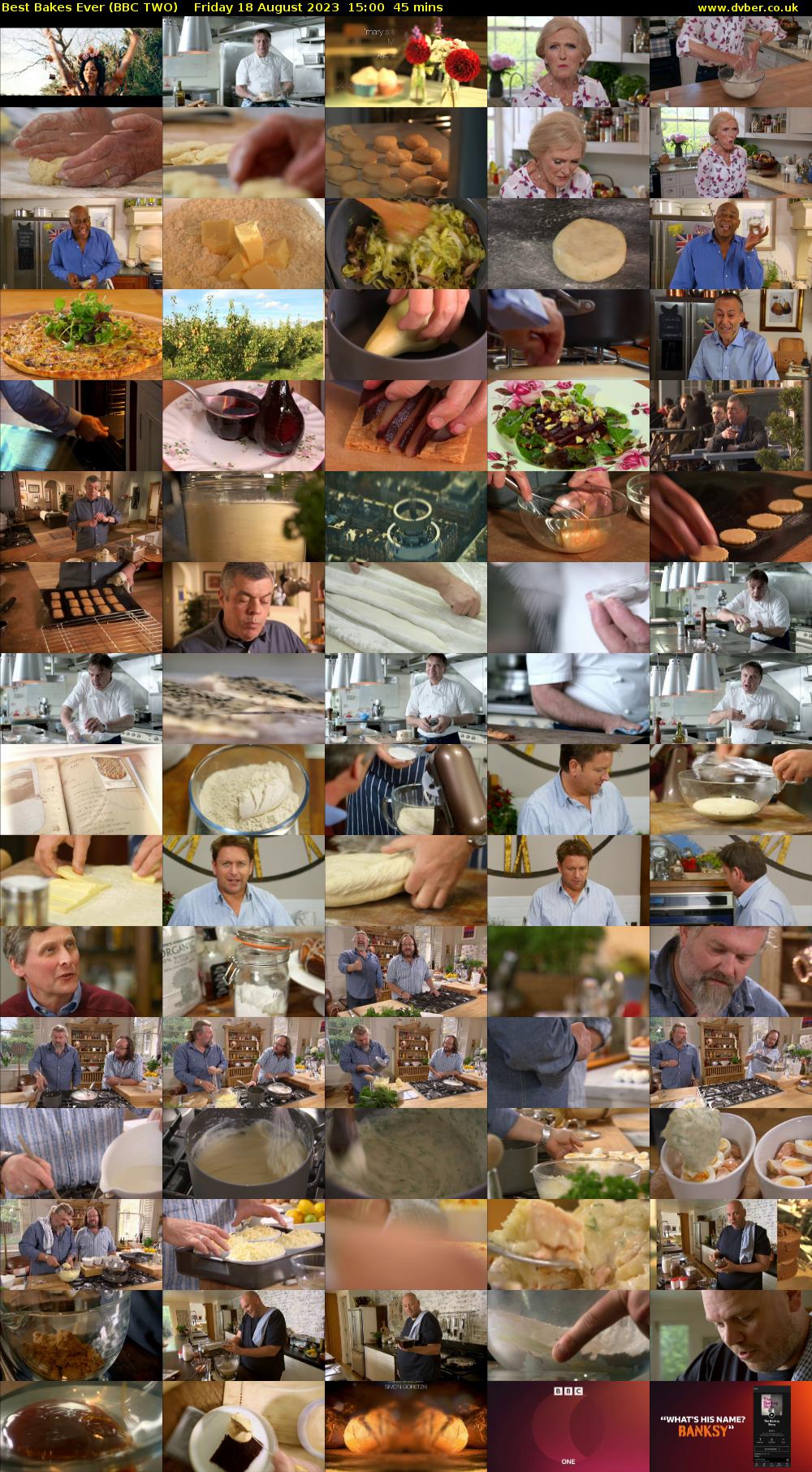 Best Bakes Ever (BBC TWO) Friday 18 August 2023 15:00 - 15:45