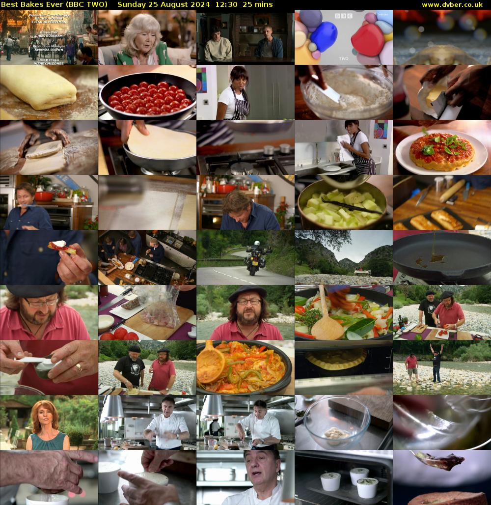 Best Bakes Ever (BBC TWO) Sunday 25 August 2024 12:30 - 12:55