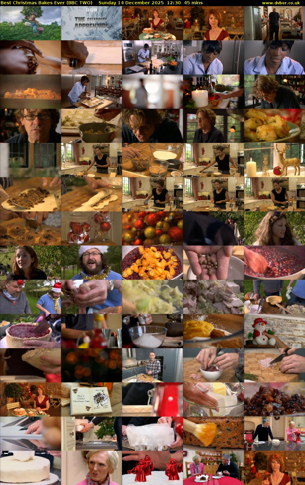 Best Christmas Bakes Ever (BBC TWO) Sunday 14 December 2025 12:30 - 13:15