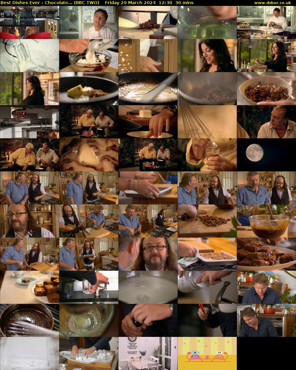 Best Dishes Ever - Chocolate... (BBC TWO) Friday 29 March 2024 12:30 - 13:00