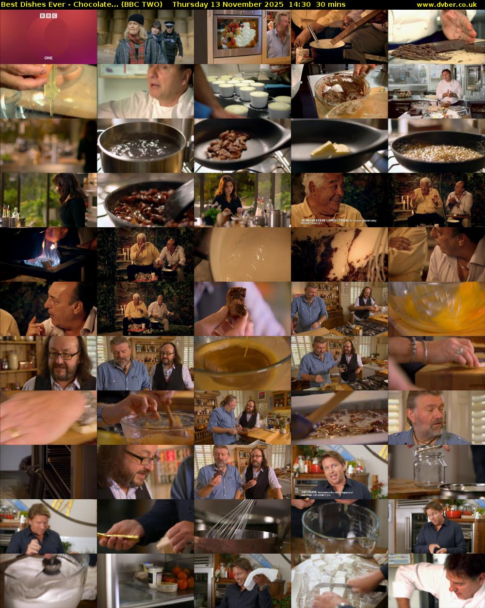 Best Dishes Ever - Chocolate... (BBC TWO) Thursday 13 November 2025 14:30 - 15:00